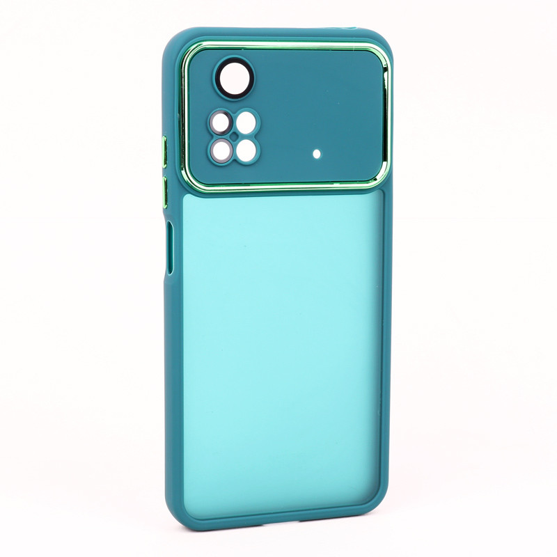 قاب PC متال ایرون مات محافظ لنزدار Xiaomi Poco M4 Pro