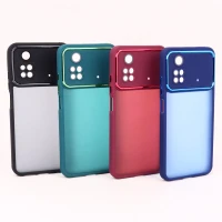 قاب PC متال ایرون مات محافظ لنزدار Xiaomi Poco M4 Pro