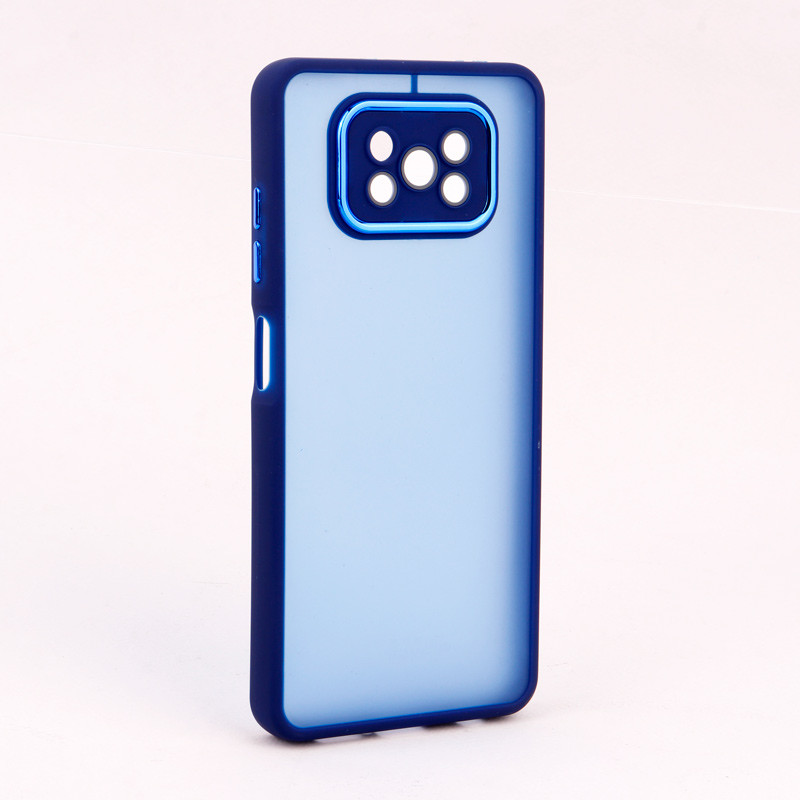 قاب PC متال ایرون مات محافظ لنزدار Xiaomi Poco X3