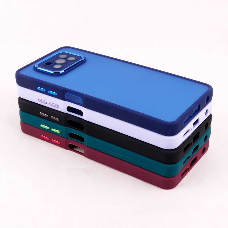 قاب PC متال ایرون مات محافظ لنزدار Xiaomi Poco X3