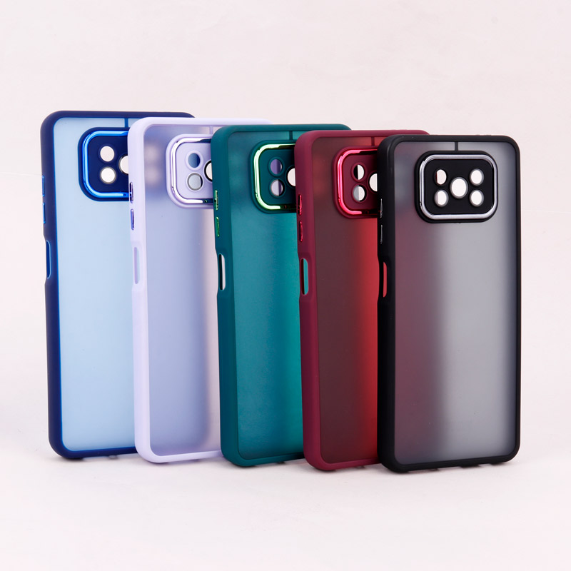 قاب PC متال ایرون مات محافظ لنزدار Xiaomi Poco X3