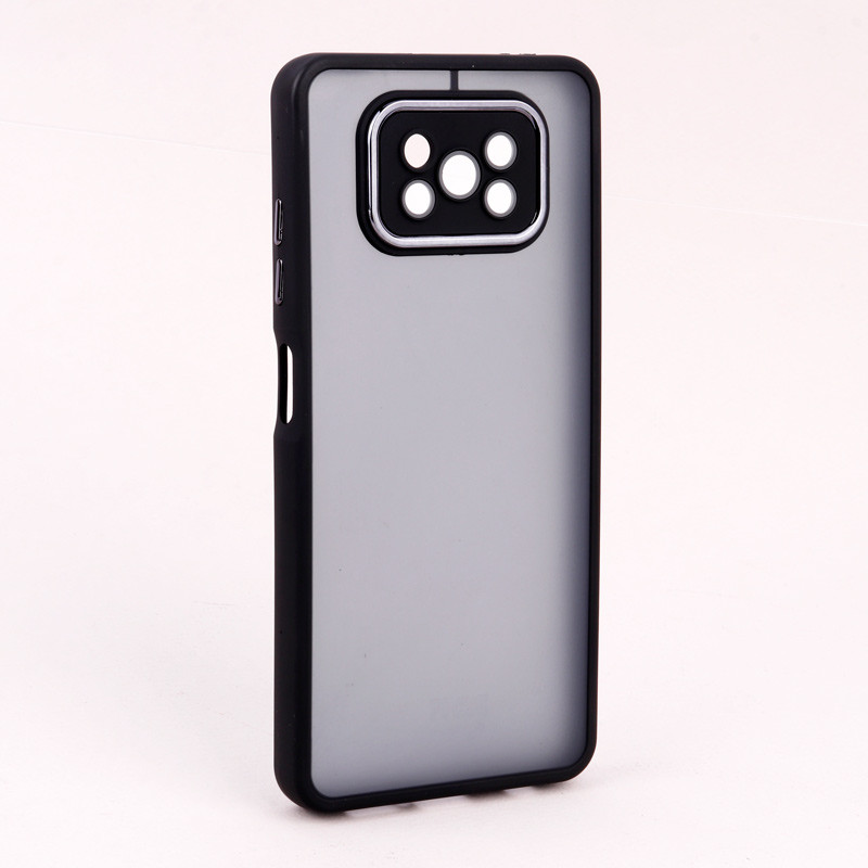 قاب PC متال ایرون مات محافظ لنزدار Xiaomi Poco X3