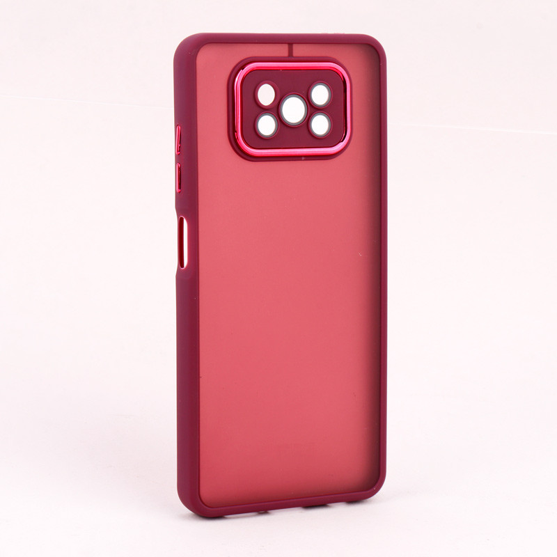 قاب PC متال ایرون مات محافظ لنزدار Xiaomi Poco X3