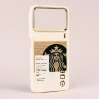 قاب طرحدار Starbucks دور لنز فلزی Xiaomi Poco X4 Pro 5G