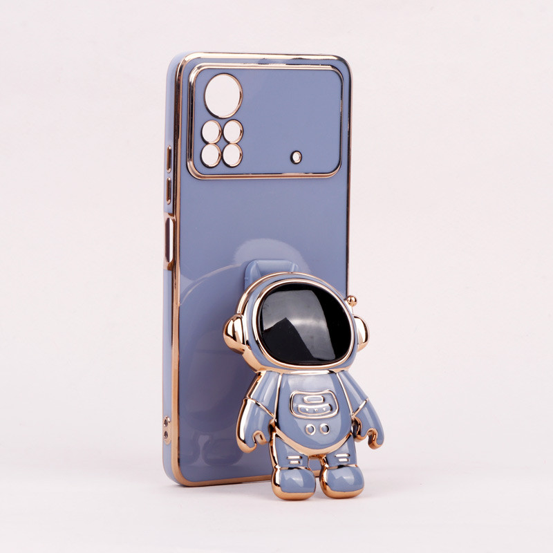 قاب براق My Case استند آدمکی محافظ لنزدار Xiaomi Poco X4 Pro 5G