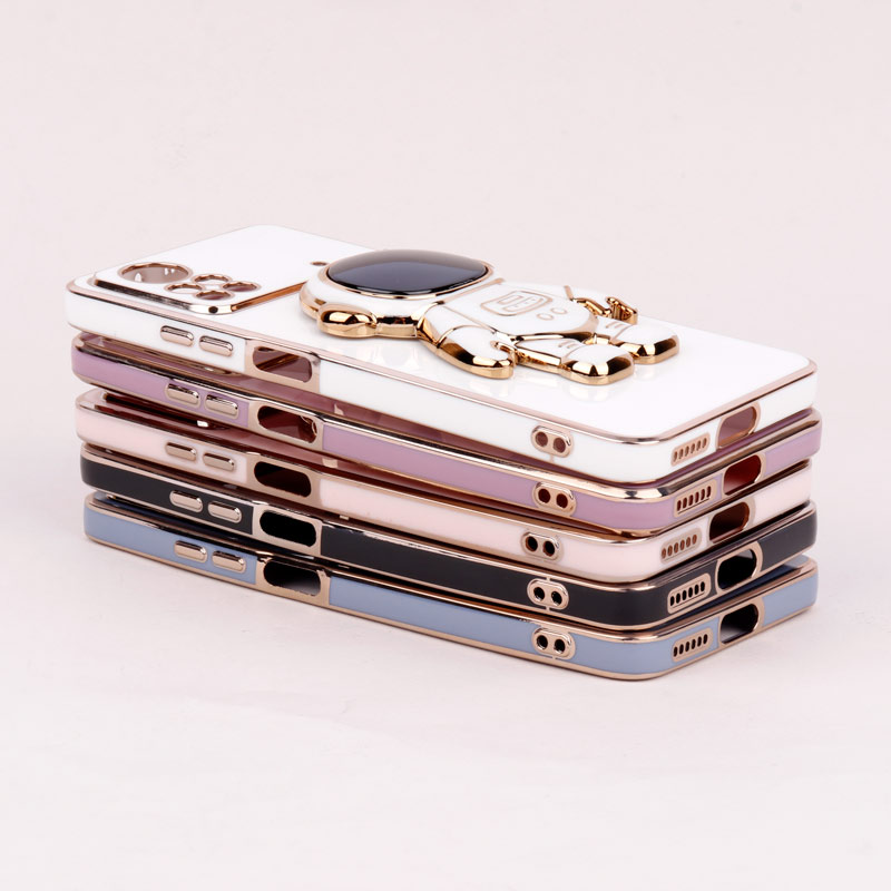 قاب براق My Case استند آدمکی محافظ لنزدار Xiaomi Poco X4 Pro 5G