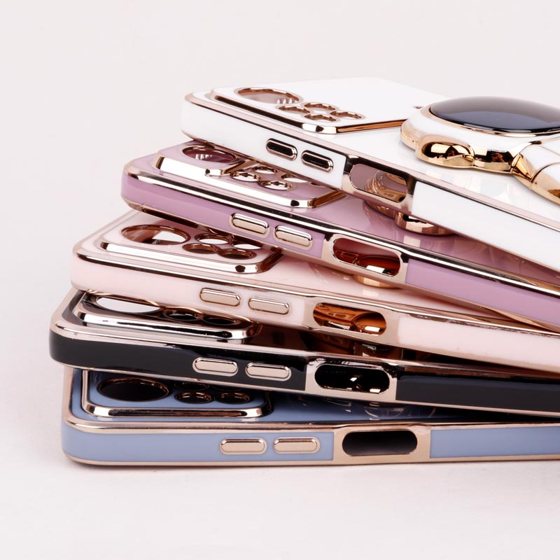 قاب براق My Case استند آدمکی محافظ لنزدار Xiaomi Poco X4 Pro 5G