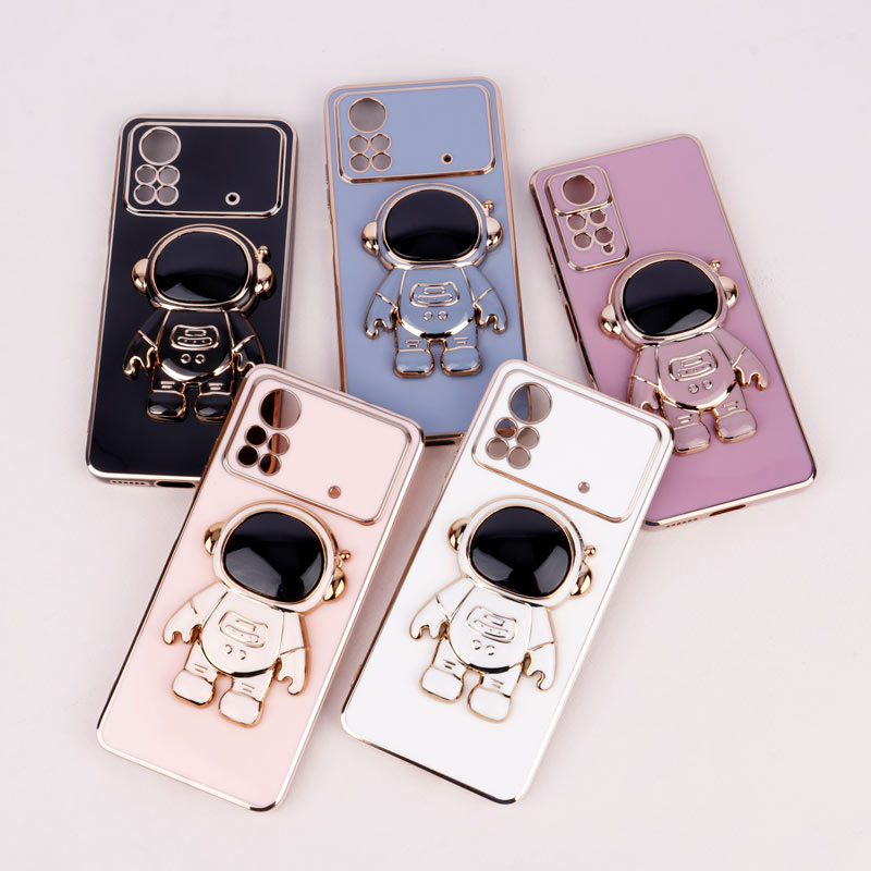 قاب براق My Case استند آدمکی محافظ لنزدار Xiaomi Poco X4 Pro 5G