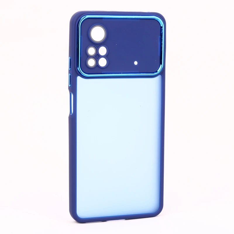 قاب PC شیائومی Poco X4 Pro 5G متال ایرون پشت مات محافظ لنزدار
