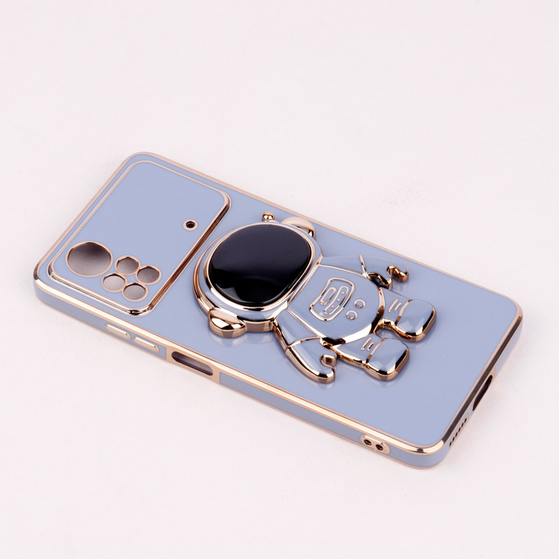 قاب براق My Case استند آدمکی محافظ لنزدار Xiaomi Poco X4 Pro 5G