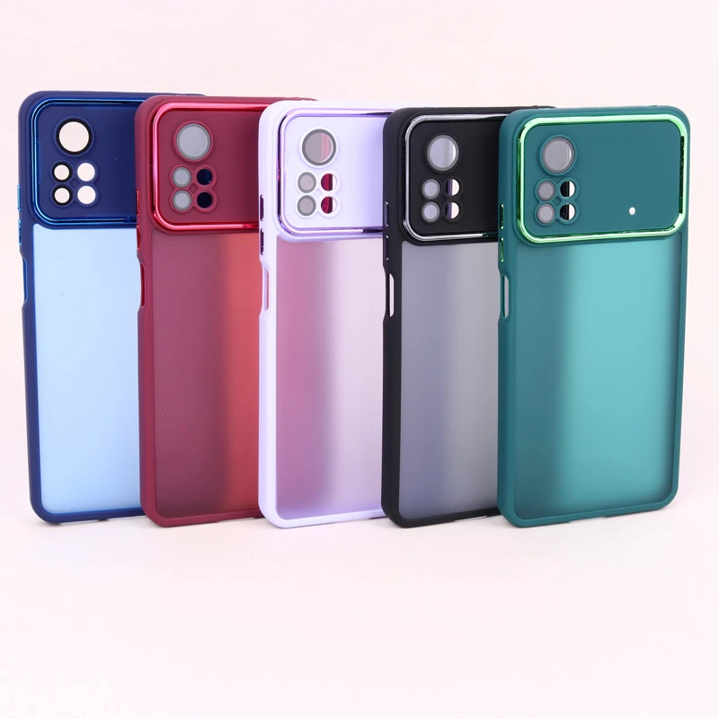 قاب PC شیائومی Poco X4 Pro 5G متال ایرون پشت مات محافظ لنزدار