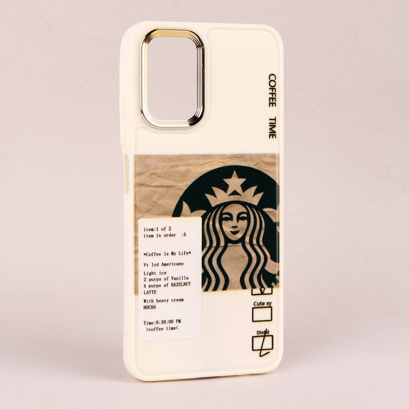 قاب طرحدار Starbucks دور لنز فلزی Xiaomi Redmi Note 10