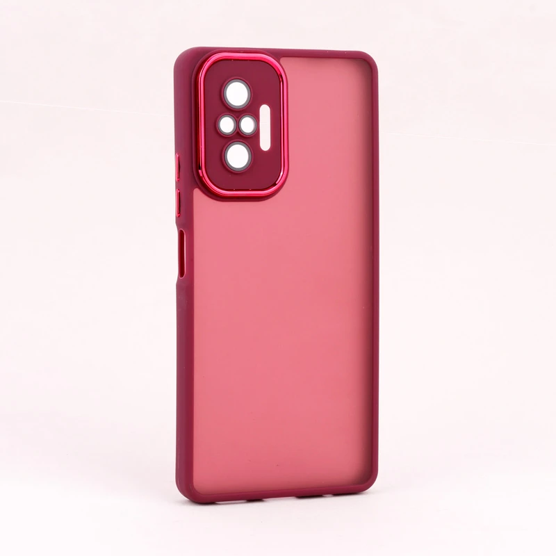 قاب PC شیائومی Redmi Note 10 Pro 4G متال ایرون پشت مات محافظ لنزدار
