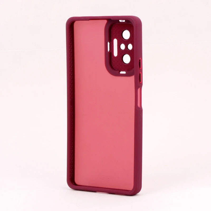 قاب PC شیائومی Redmi Note 10 Pro 4G متال ایرون پشت مات محافظ لنزدار