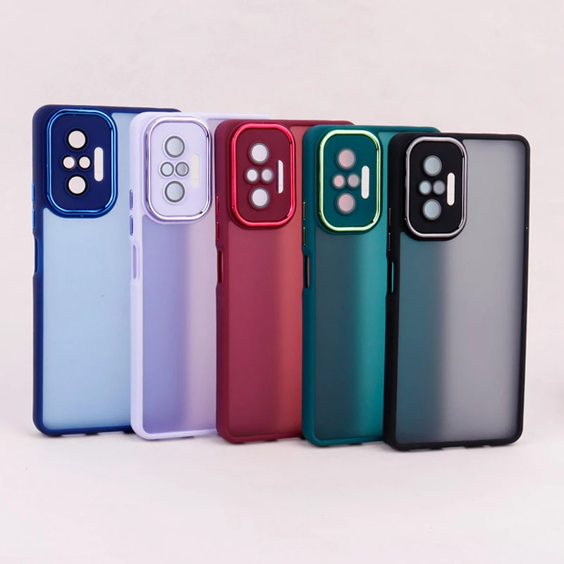 قاب PC شیائومی Redmi Note 10 Pro 4G متال ایرون پشت مات محافظ لنزدار