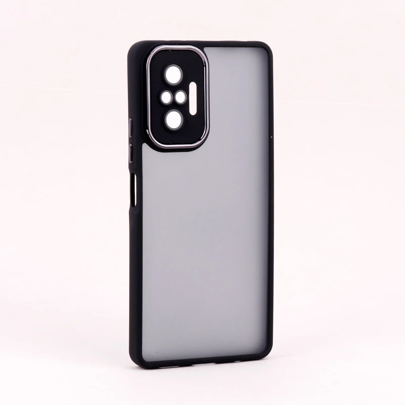 قاب PC شیائومی Redmi Note 10 Pro 4G متال ایرون پشت مات محافظ لنزدار