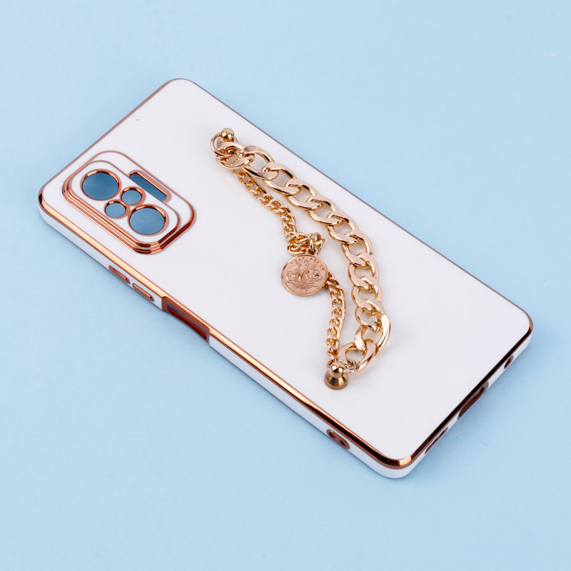 قاب My Case محافظ لنزدار + آویز دستی کارتیر Xiaomi Redmi Note 10 Pro سفید
