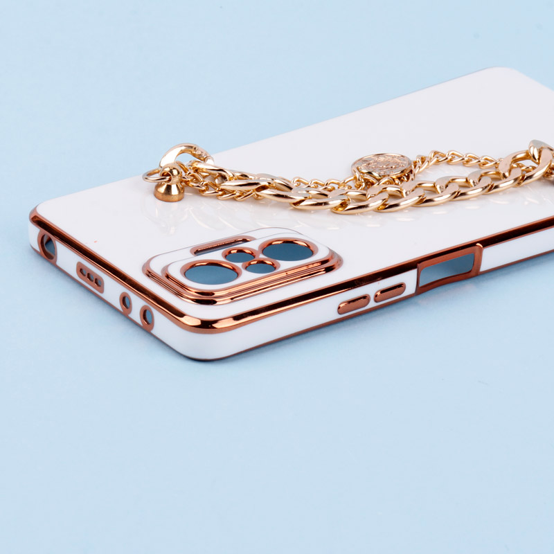 قاب My Case محافظ لنزدار + آویز دستی کارتیر Xiaomi Redmi Note 10 Pro سفید