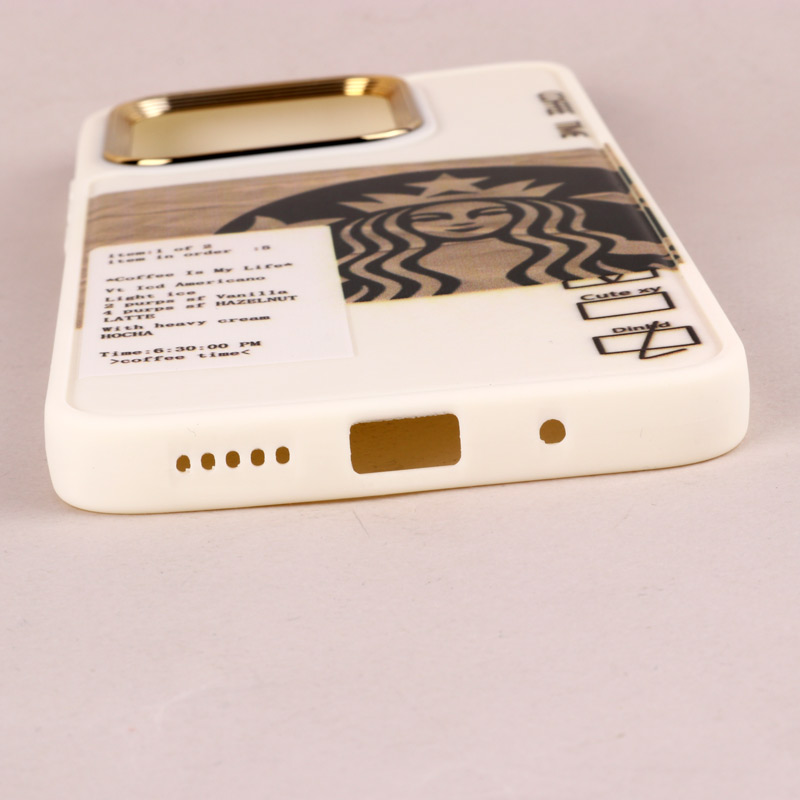 قاب طرحدار Starbucks دور لنز فلزی Xiaomi Redmi 10C