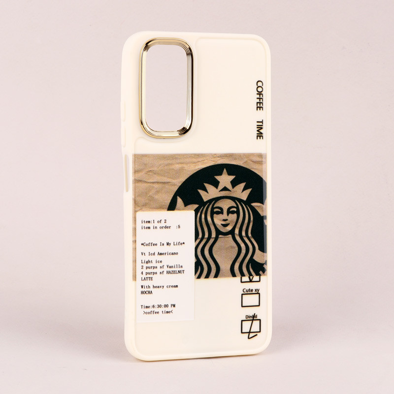 قاب طرحدار Starbucks دور لنز فلزی Xiaomi Redmi Note 11 / 11s