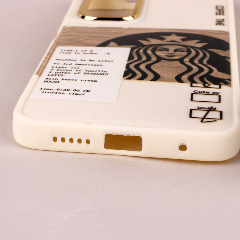قاب طرحدار Starbucks دور لنز فلزی Xiaomi Redmi Note 11 / 11s