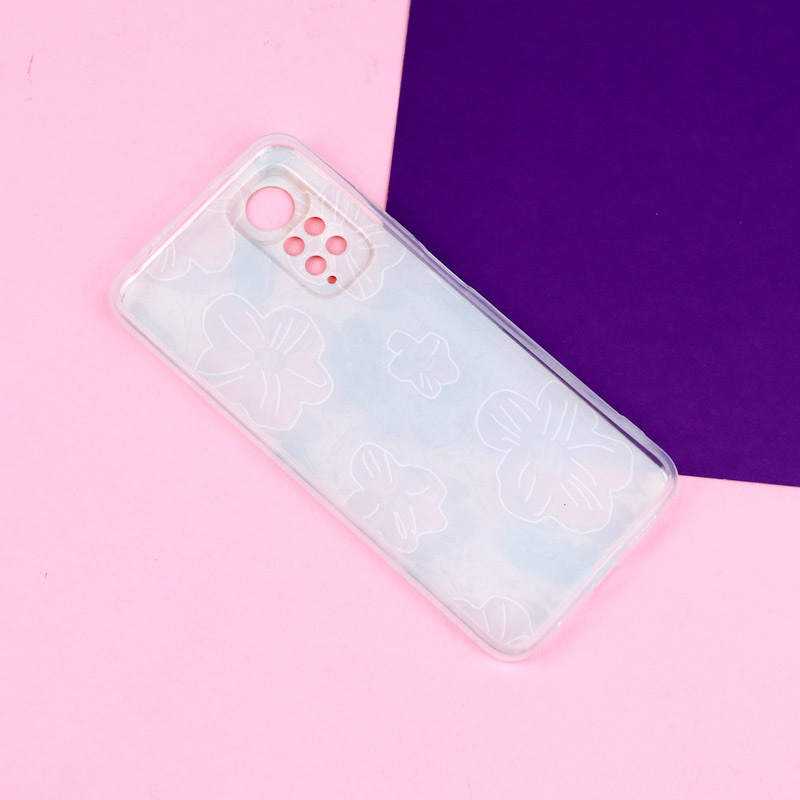 قاب ژله ای طرحدار گل برجسته محافظ لنزدار Xiaomi Redmi Note 11 / 11s