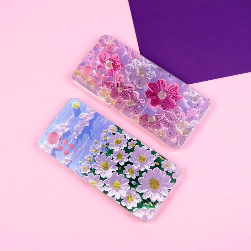 قاب ژله ای طرحدار گل برجسته محافظ لنزدار Xiaomi Redmi Note 11 / 11s