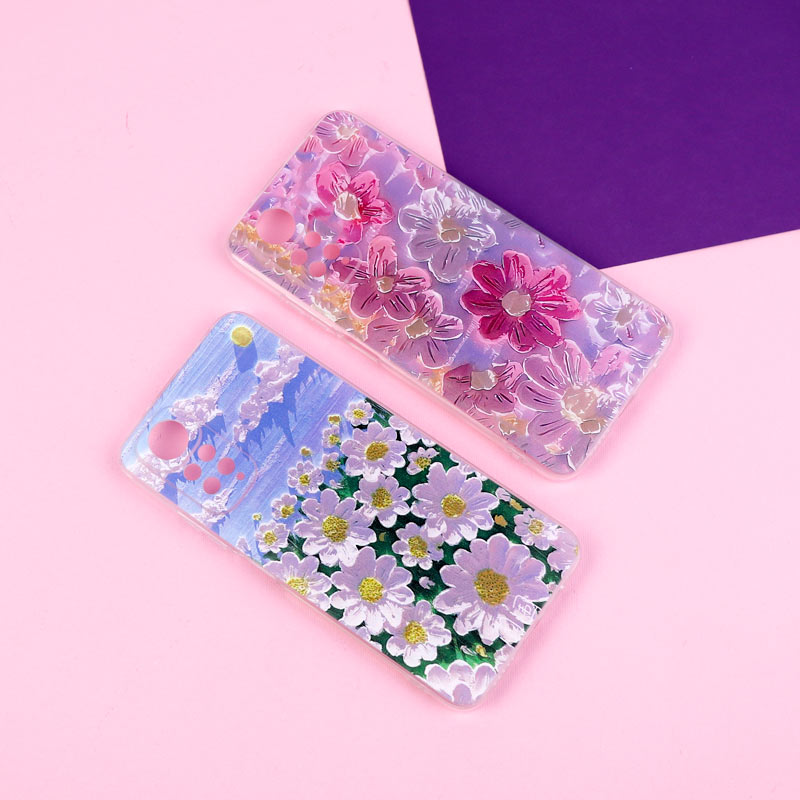 قاب ژله ای طرحدار گل برجسته محافظ لنزدار Xiaomi Redmi Note 11 / 11s