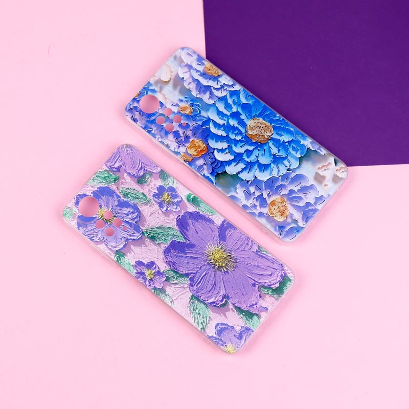 قاب ژله ای طرحدار گل برجسته محافظ لنزدار Xiaomi Redmi Note 11 / 11s