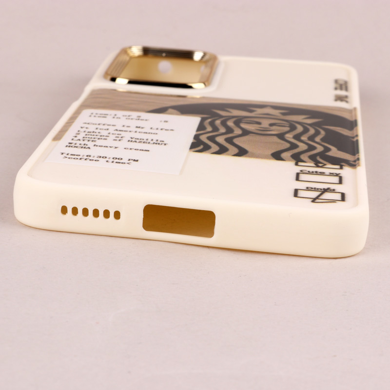 قاب طرحدار Starbucks دور لنز فلزی Xiaomi Redmi Note 11 Pro