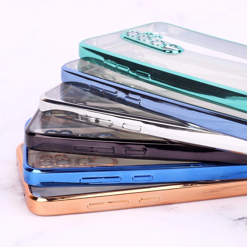 قاب ساده شفاف دور رنگی محافظ لنزدار Xiaomi Redmi Note 8 Pro