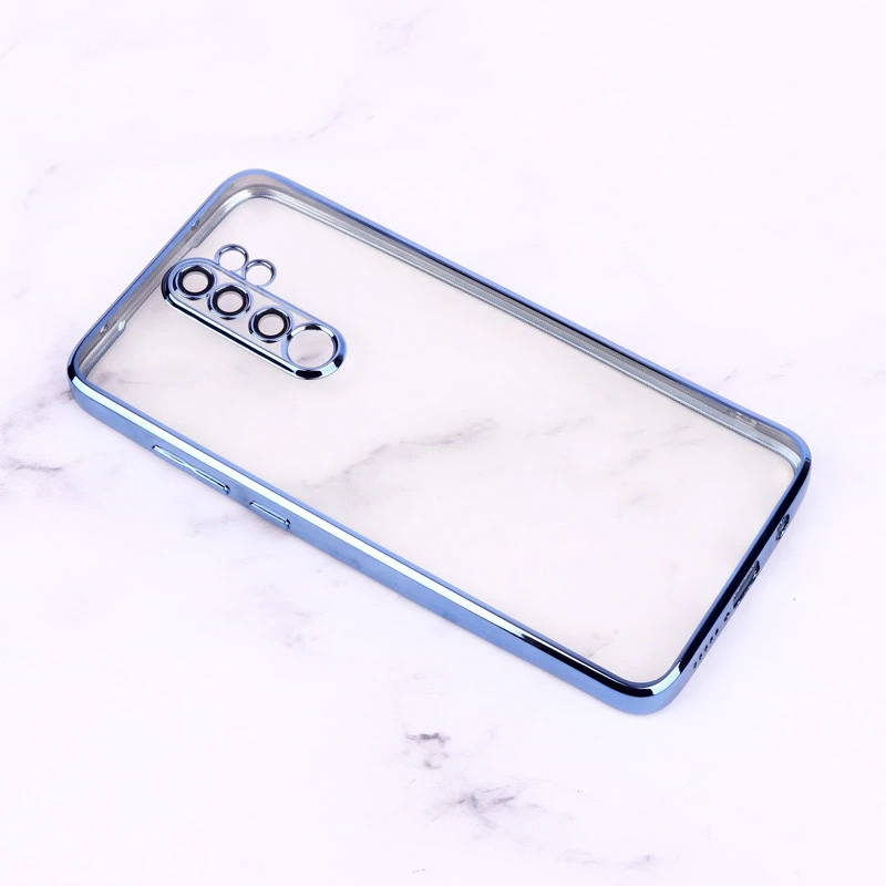 قاب ساده شفاف دور رنگی محافظ لنزدار Xiaomi Redmi Note 8 Pro