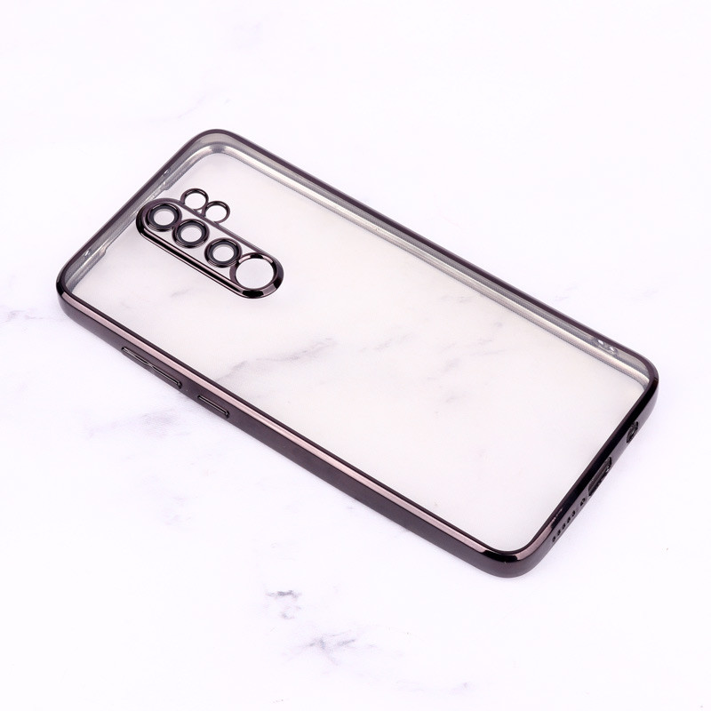 قاب ساده شفاف دور رنگی محافظ لنزدار Xiaomi Redmi Note 8 Pro