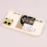 قاب طرحدار Starbucks دور لنز فلزی iPhone 11