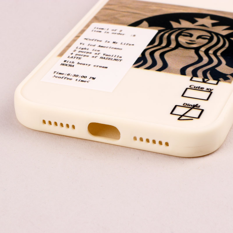 قاب طرحدار Starbucks دور لنز فلزی iPhone 11