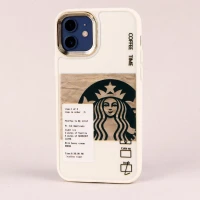 قاب طرحدار Starbucks دور لنز فلزی iPhone 12