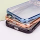 قاب ساده شفاف دور رنگی محافظ لنزدار iPhone 12