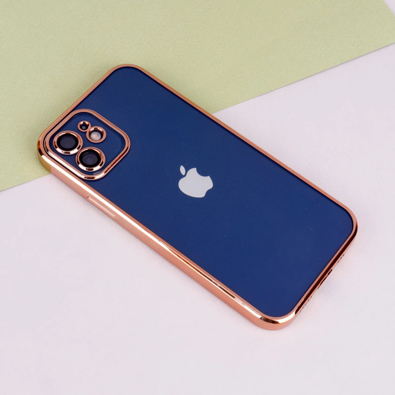 قاب ساده شفاف دور رنگی محافظ لنزدار iPhone 12