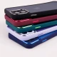 قاب PC آیفون iPhone 12 متال ایرون پشت مات محافظ لنزدار