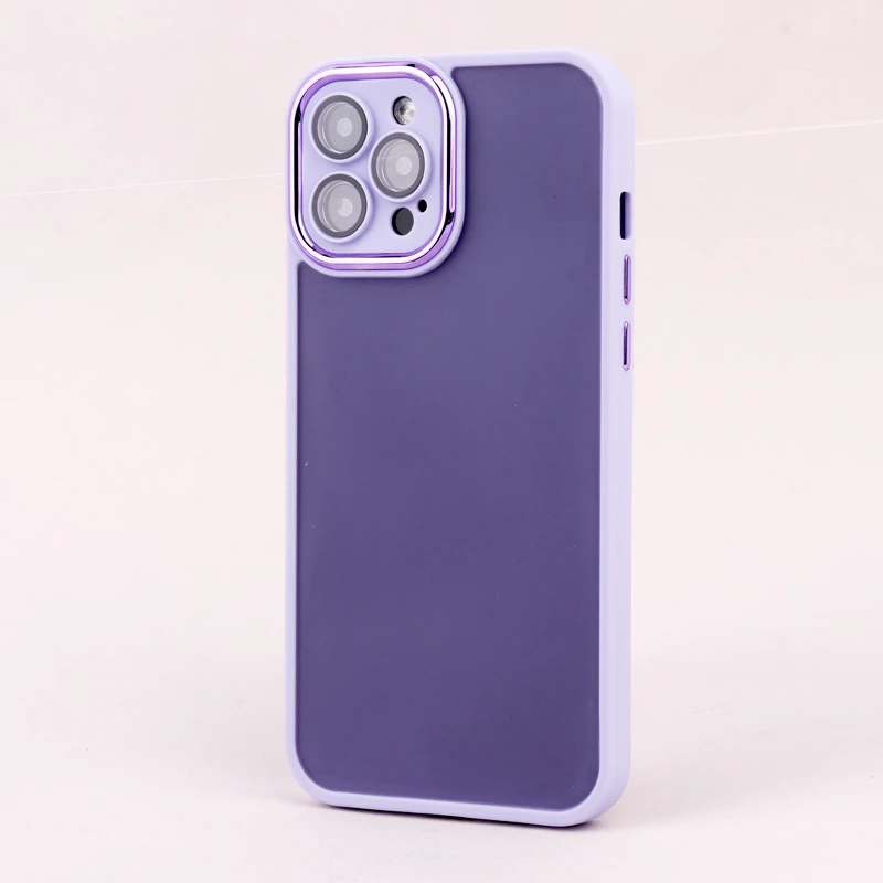 قاب PC آیفون iPhone 12 Pro Max متال ایرون پشت مات محافظ لنزدار