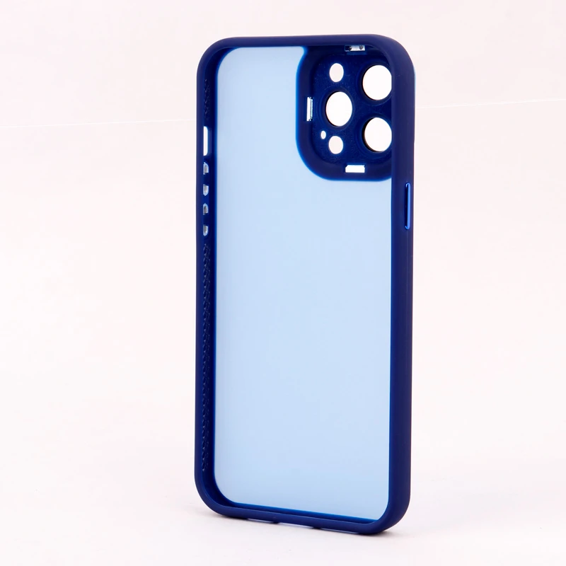 قاب PC آیفون iPhone 12 Pro Max متال ایرون پشت مات محافظ لنزدار