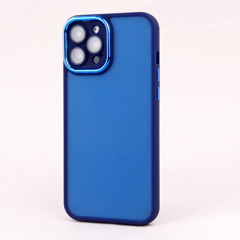 قاب PC آیفون iPhone 12 Pro Max متال ایرون پشت مات محافظ لنزدار