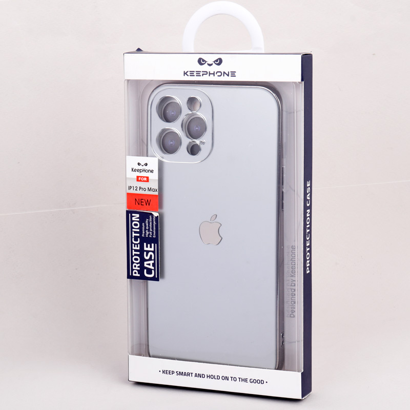 قاب براق My Case Keephone Original محافظ لنزدار iPhone 12 Pro Max نقره ای
