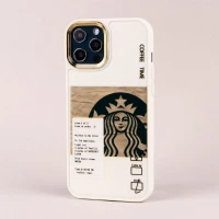 قاب طرحدار Starbucks دور لنز فلزی iPhone 12 Pro Max