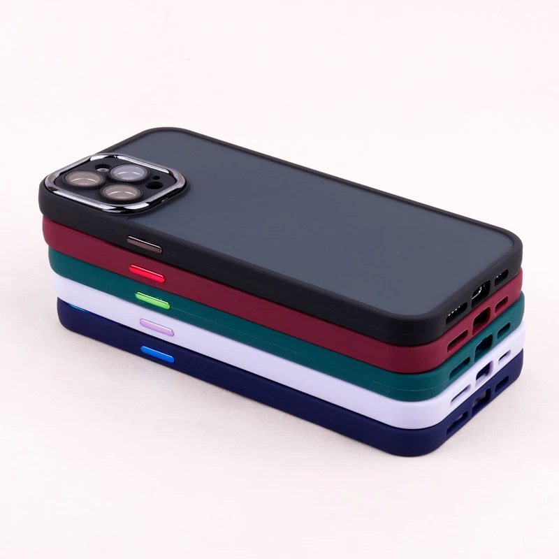 قاب PC آیفون iPhone 12 Pro Max متال ایرون پشت مات محافظ لنزدار