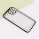 قاب ساده شفاف دور رنگی محافظ لنزدار iPhone 12 Pro Max