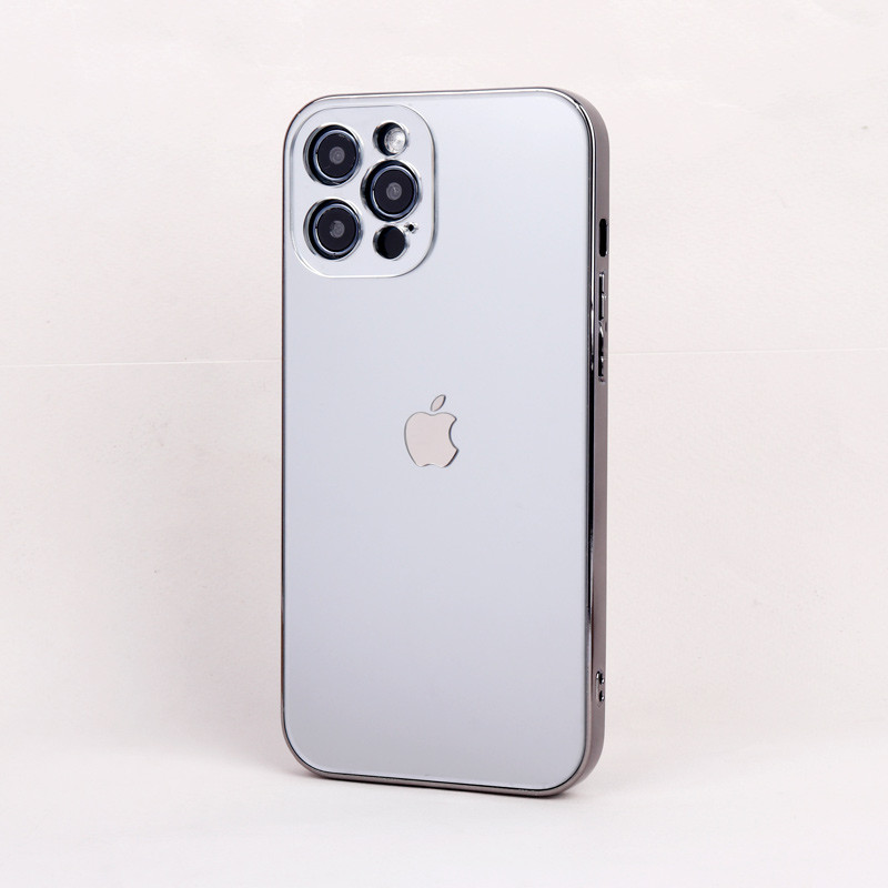 قاب براق My Case Keephone Original محافظ لنزدار iPhone 12 Pro Max نقره ای