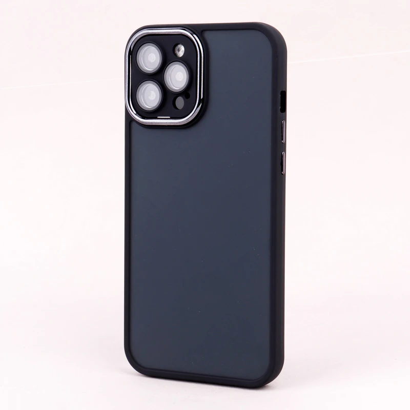 قاب PC آیفون iPhone 12 Pro Max متال ایرون پشت مات محافظ لنزدار