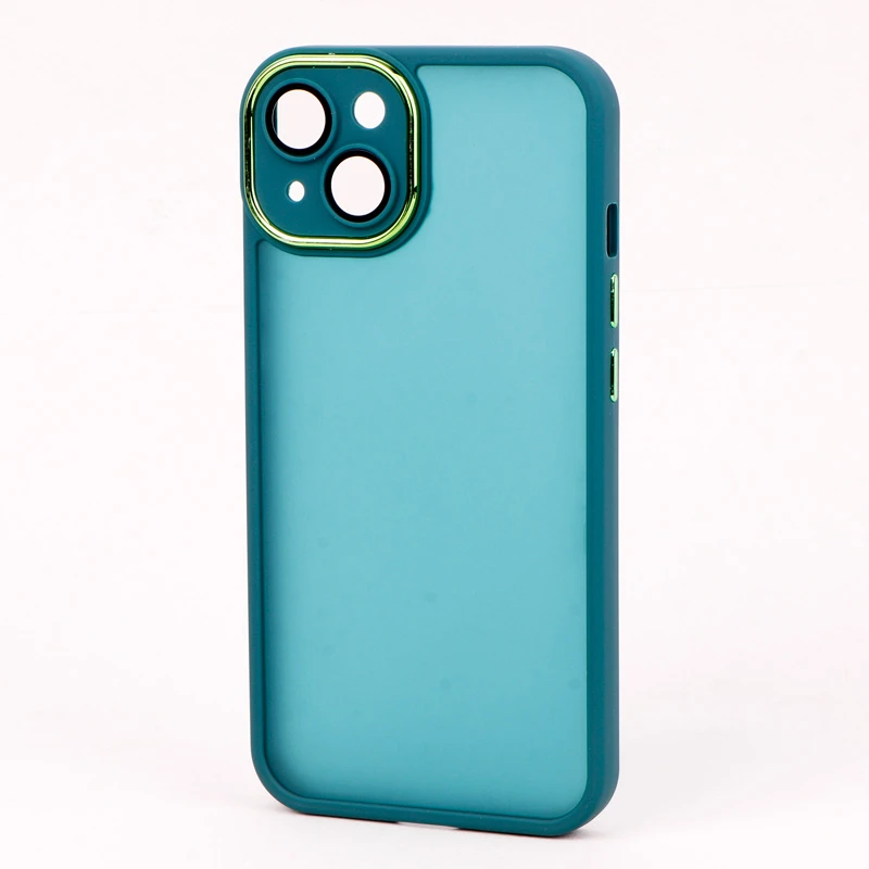 قاب PC آیفون iPhone 13 متال ایرون پشت مات محافظ لنزدار