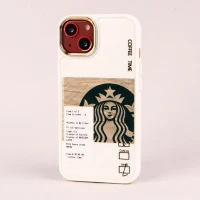 قاب طرحدار Starbucks دور لنز فلزی iPhone 13